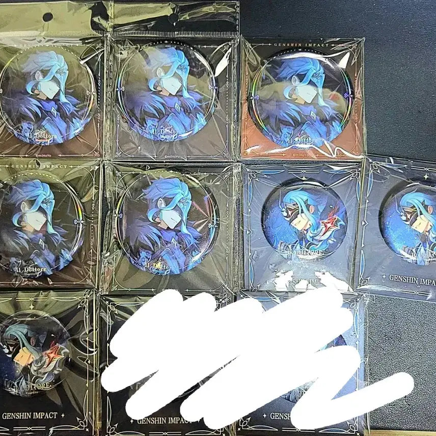 [BUNJANG] Genshin Impact Dottore Fatui Enamel Pin Set / 원신 노드크라이 도토레 우인단 캔뱃지