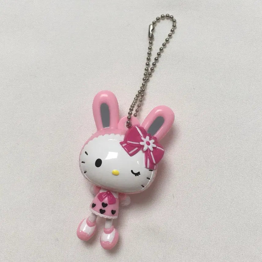 [BUNJANG] Rare Vintage Hello Kitty Dangling Keychain / [희귀] 고전키티 달랑이 핑크키링