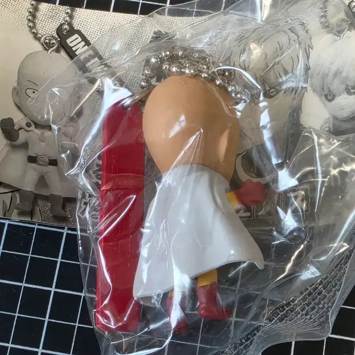[BUNJANG] One Punch Man Saitama Classic Gacha Keyring Holder / [새상품] 원펀맨 사이타마 고전 키링 가챠 키홀더