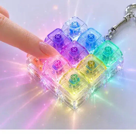 [BUNJANG] LED Keyboard Keycap Keychain / LED 키보드 키캡 키링 9구