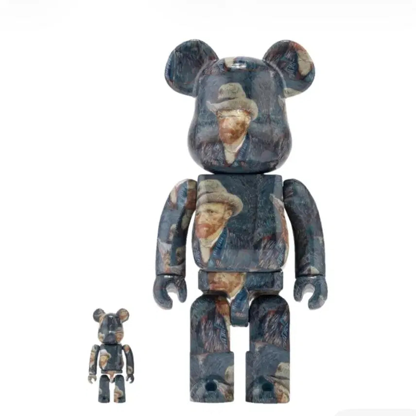 [BUNJANG] Bearbrick Vincent van Gogh Self-Portrait 100% &amp; 400% Set New / 베어브릭 빈센트 반 고흐 자화상 100% 400% 새상품
