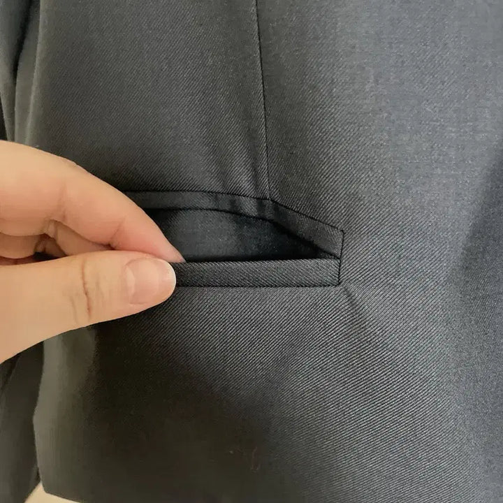 [BUNJANG] Charcoal Round Jacket / (새상품) 챠콜 라운드 자켓