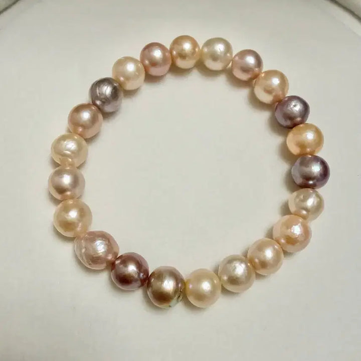 [BUNJANG] Natural Freshwater Pearl Candy Color Baroque Bracelet 8-9mm / 새상품) 천연 담수진주 캔디색 바로크 팔찌 8-9mm