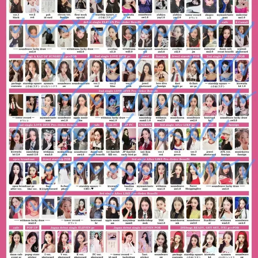 [BUNJANG] IVE Wonyoung Debut &amp; 2nd Album Photocard Bundle Set / 체크된 아이브 원영이 포카 한번에 양도해요~미니브 인형+인형옷 썹쓰드림