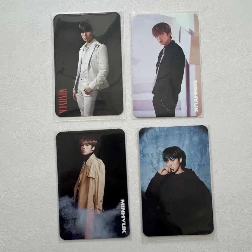 [BUNJANG] Monsta X Minhyuk Japanese Album Photocard Bundle Set (4 Types) / 몬스타엑스 민혁 일본 앨범 포카 4종 일괄