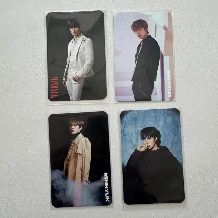 [BUNJANG] Monsta X Minhyuk Japanese Album Photocard Bundle Set (4 Types) / 몬스타엑스 민혁 일본 앨범 포카 4종 일괄