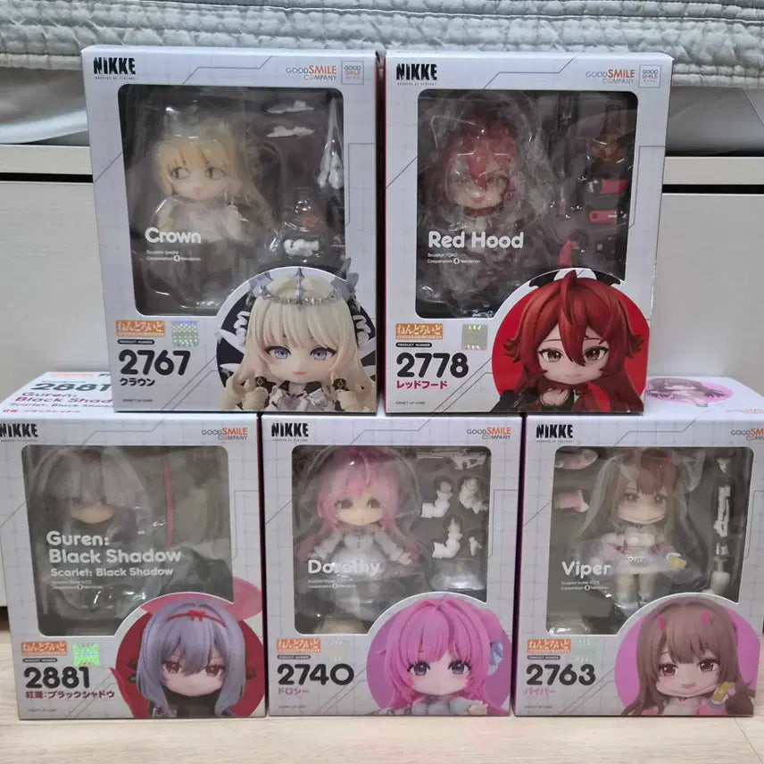 [BUNJANG] Good Smile Nendoroid NIKKE 5 Figure Bundle Set / 굿스마일 넨도로이드 니케 피규어 5종 일괄
