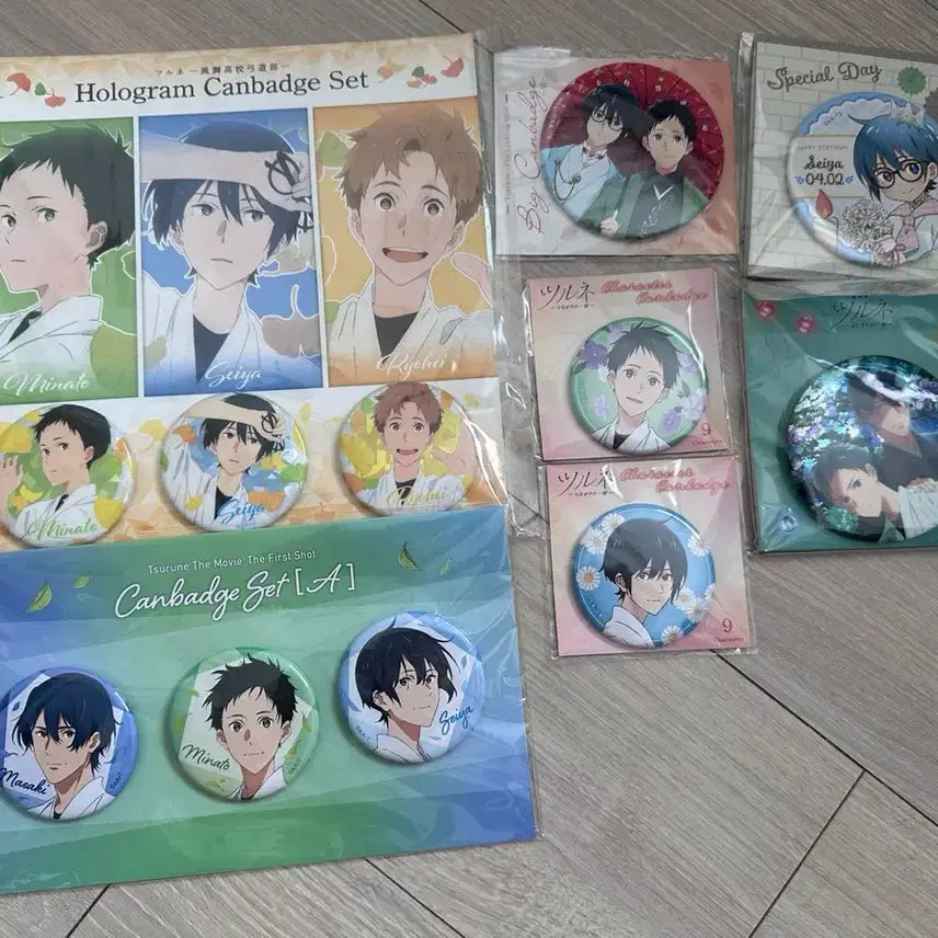 [BUNJANG] Tsurune Can Badge Set / 츠루네 캔뱃지