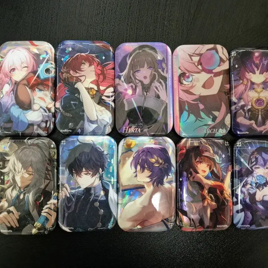 [BUNJANG] Honkai: Star Rail 10종 Set Can Badges Bundle / 붕괴 스타레일 붕스 캔뱃지 배지 10종 일괄 판매!