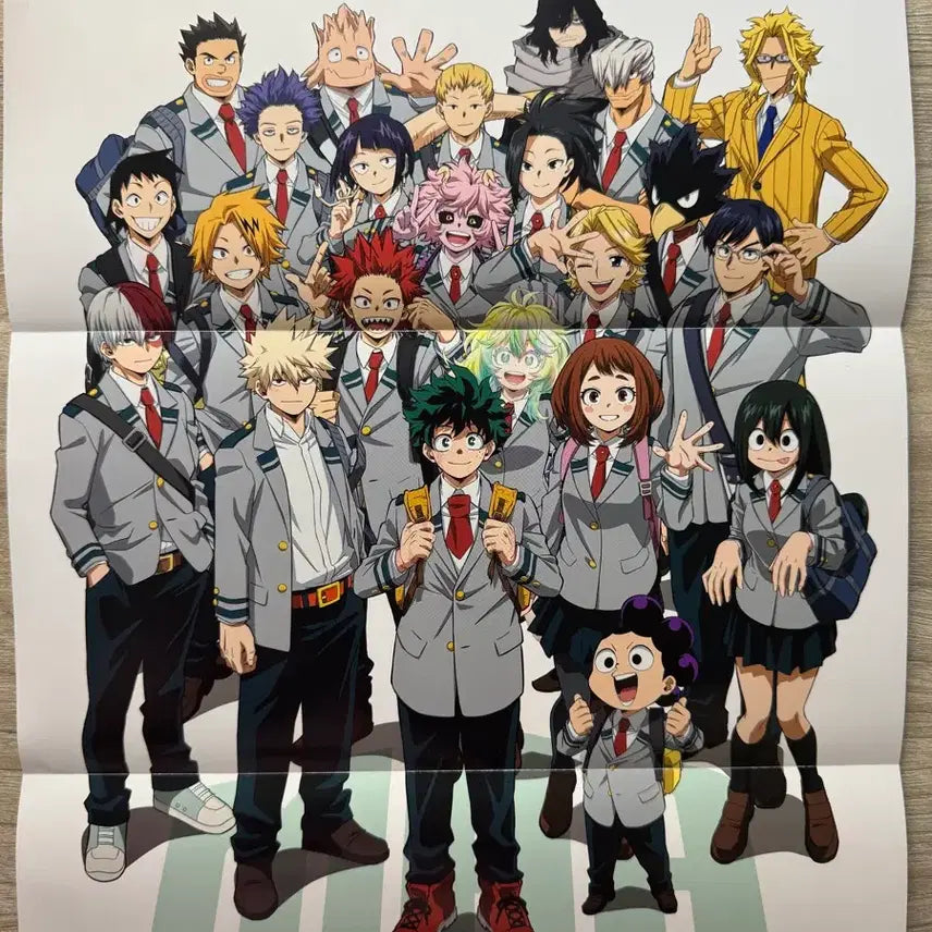[BUNJANG] Jujutsu Kaisen Cursed Battle (Front) / My Hero Academia Class A Group (Back) Poster Set / 주술회전 사멸회유(앞), 나히아 a반 단체(뒤) 포스터 판매