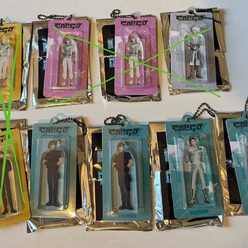 [BUNJANG] PLAVE Caligo 2 Miniature Keychain - Yejun, Noah, Bamby, Eunho, Hamin / 플레이브 칼리고2 미니어처 키링 하민 세트 양도 예준 교환