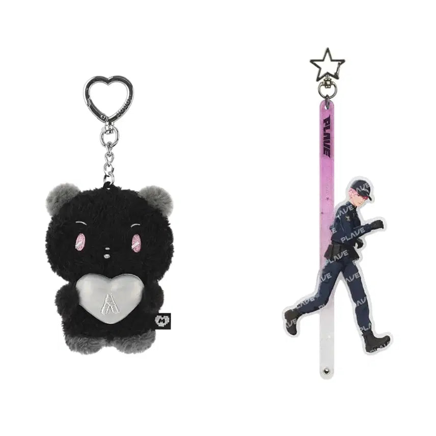 [BUNJANG] PLAVE Mmemimoo Dust Keyring &amp; Bambi Acrylic Stick Bundle Set / 플레이브 므메미무 더스트 탄믐 키링 아크릴 스틱 밤비 미므