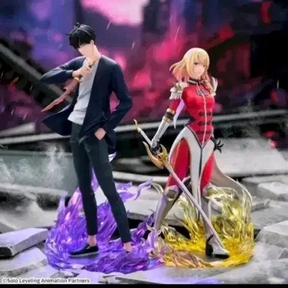 [BUNJANG] Solo Leveling Sung Jinwoo &amp; Cha Hae-in Figure / 나혼자만레벨업 피규어 성진우 차해인