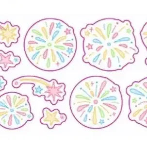 [BUNJANG] Dear Myha Sparkler Firecracker Sticker Set / 키스컷 띵) 디어마이하 스파클러 폭죽 불꽃놀이 다꾸 스티커 무광코팅