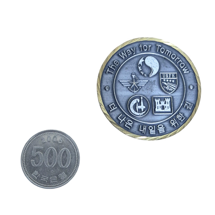 [BUNJANG] ROK Armed Forces &amp; USFK Command Unit Coin &amp; Medal Badge / 국군 주한미군사령부 부대코인 군대코인 기념 코인 메달 뱃지 (FREE)