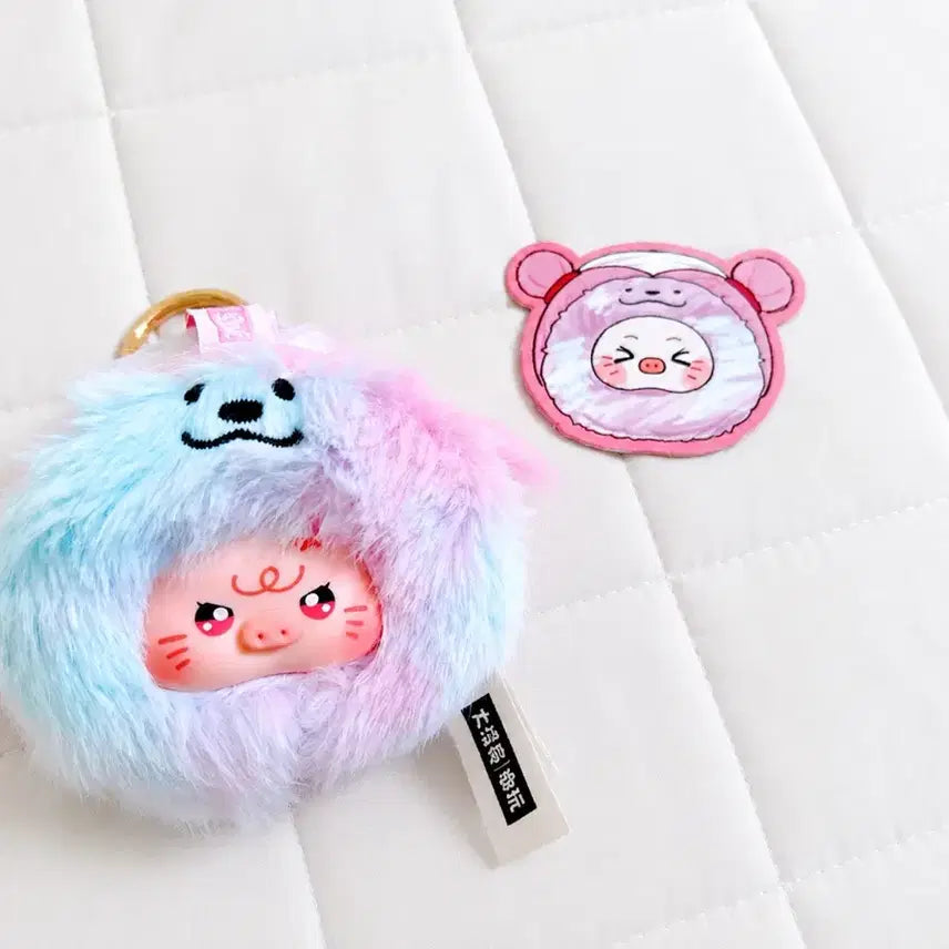 [BUNJANG] Pig Hair Salon Piggy Doll Keychain / 피그 헤어살롱 키링 돼지인형