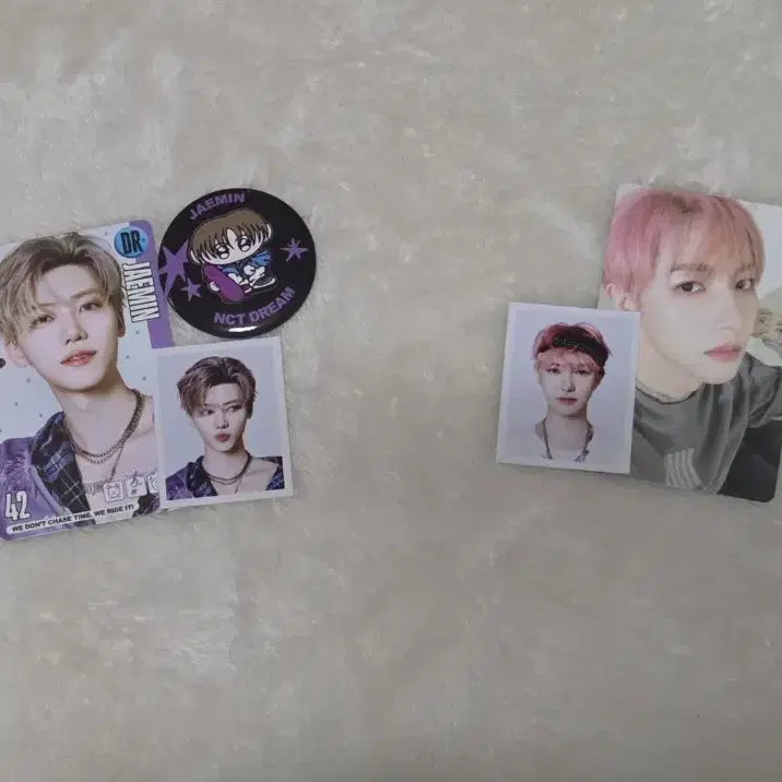 [BUNJANG] NCT Dream Jaemin Renjun Photocard Badge Bundle Set / 엔시티드림 재민 런쥔 증사 포카 배지