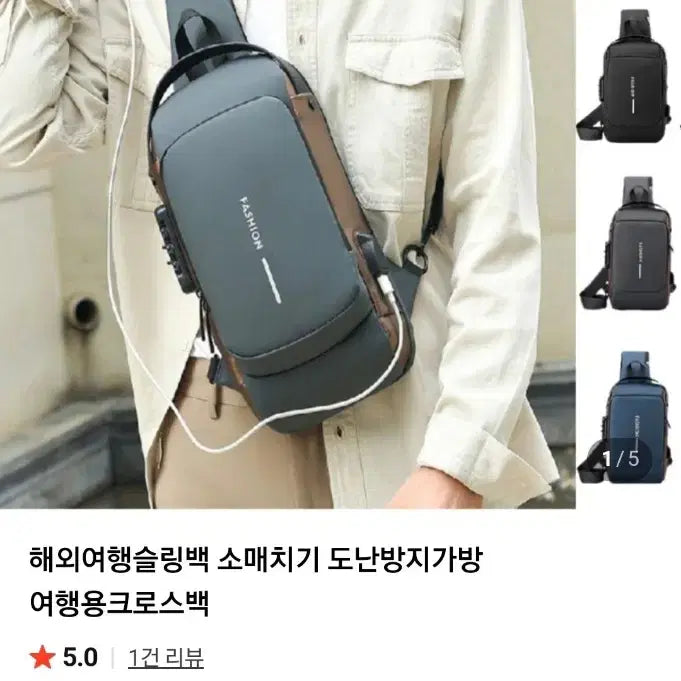 [BUNJANG] Unused Travel Crossbody Bag / [미사용] 해외여행 크로스백
