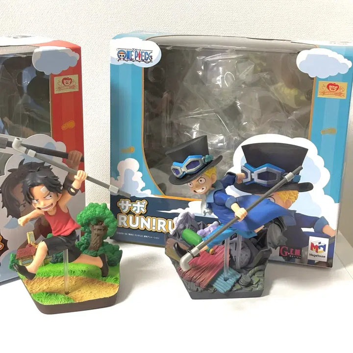 [BUNJANG] MegaHouse One Piece Portgas D. Ace &amp; Sabo Figure Set / 원피스 메가하우스 런런런 에이스 사보 피규어