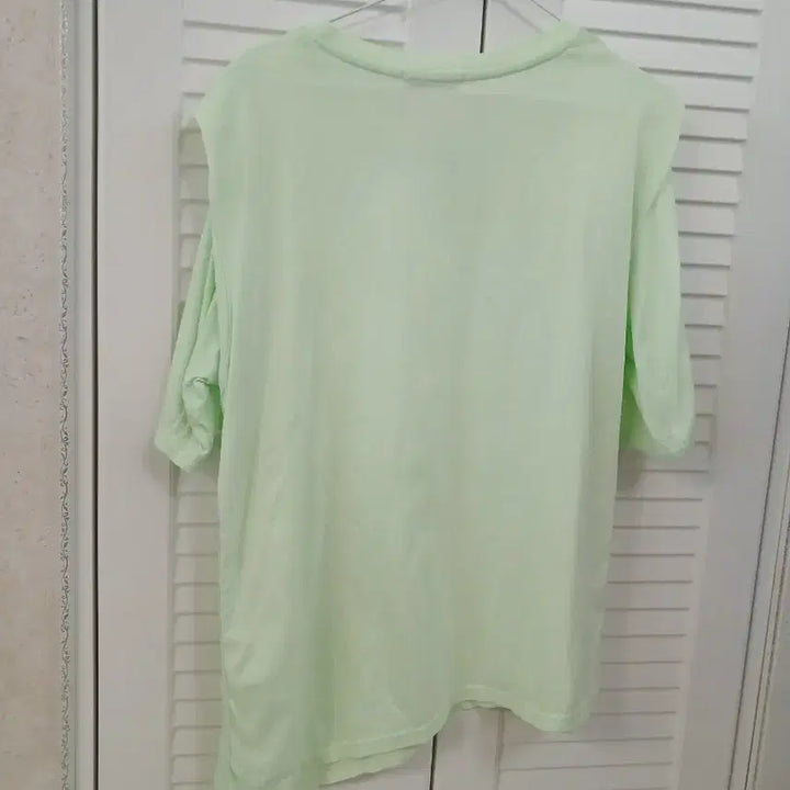 [BUNJANG] Jeppyung Smith Lime Green Asymmetrical T-Shirt Women&