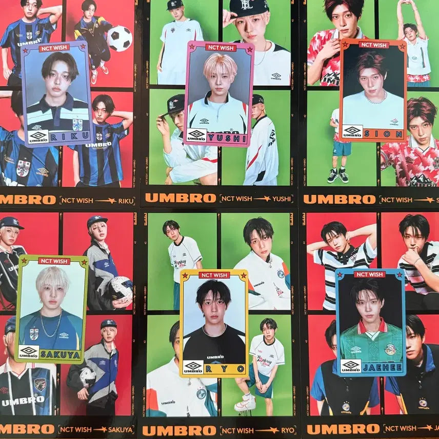 [BUNJANG] NCT WISH Umbro POB Photocard &amp; Postcard / 엔시티위시 엄브로 특전 포토카드