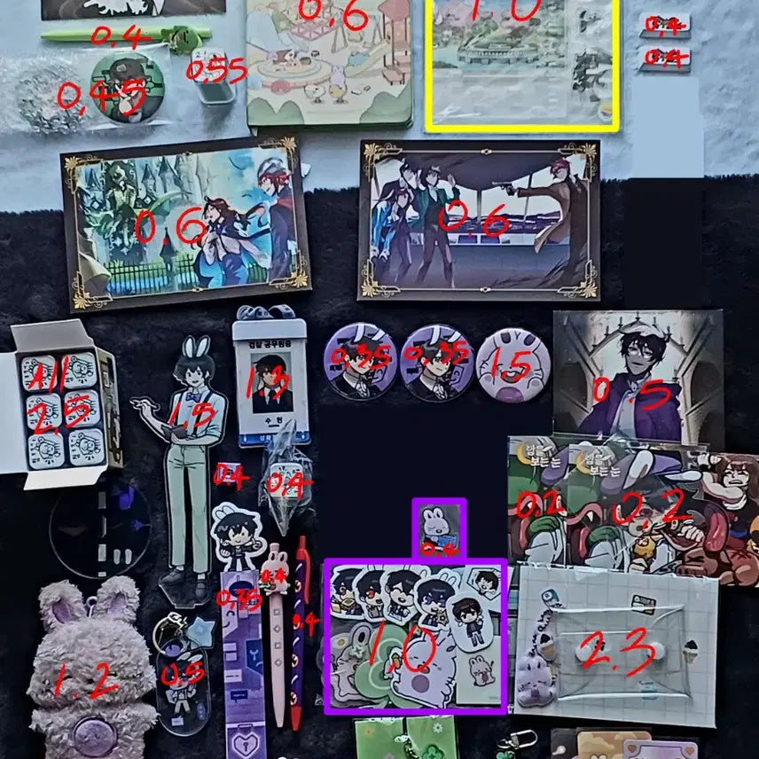 [BUNJANG] PixelToy Character Merchandise Bundle / 픽셀리 굿즈 판매,교환 라더덕개공룡잠뜰수현뜰팁