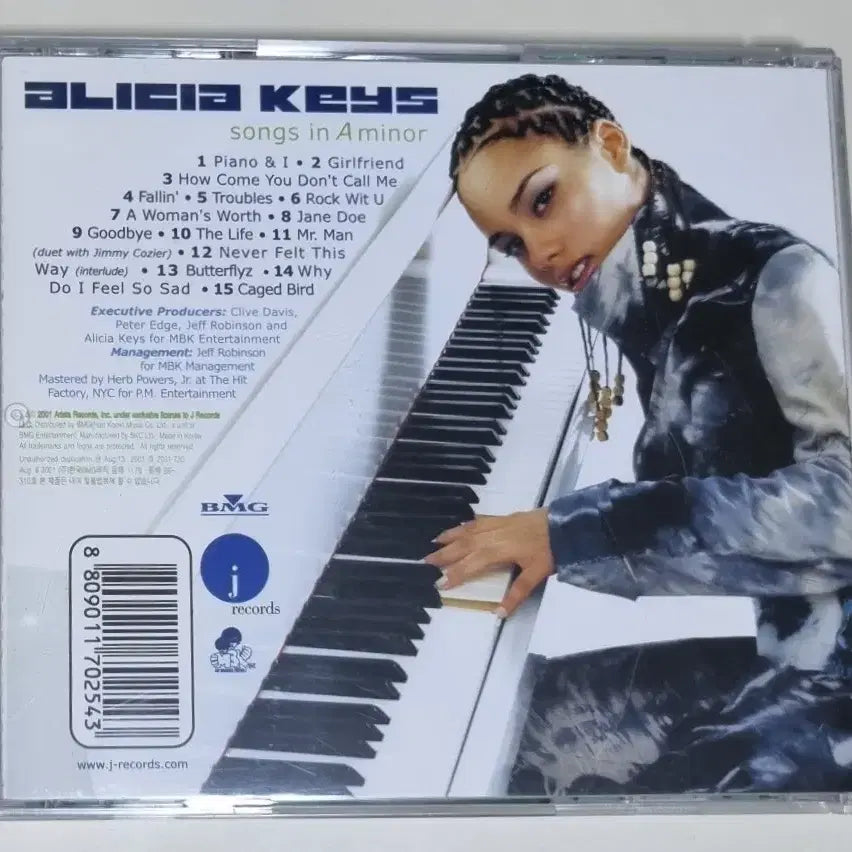 [BUNJANG] Alicia Keys Songs in A Minor 1st Album Unsealed CD / Alicia Keys 1집 (개봉 CD)