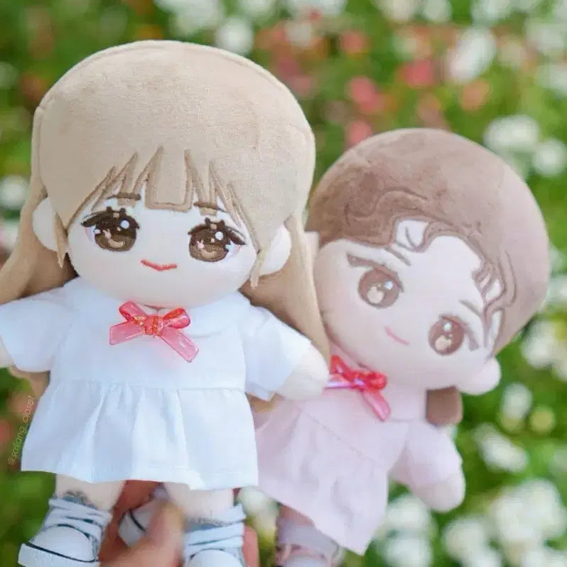 [BUNJANG] 15cm 20cm Doll Shirt Dress Clothes Set / 15cm 20cm 셔츠 원피스 인형 옷