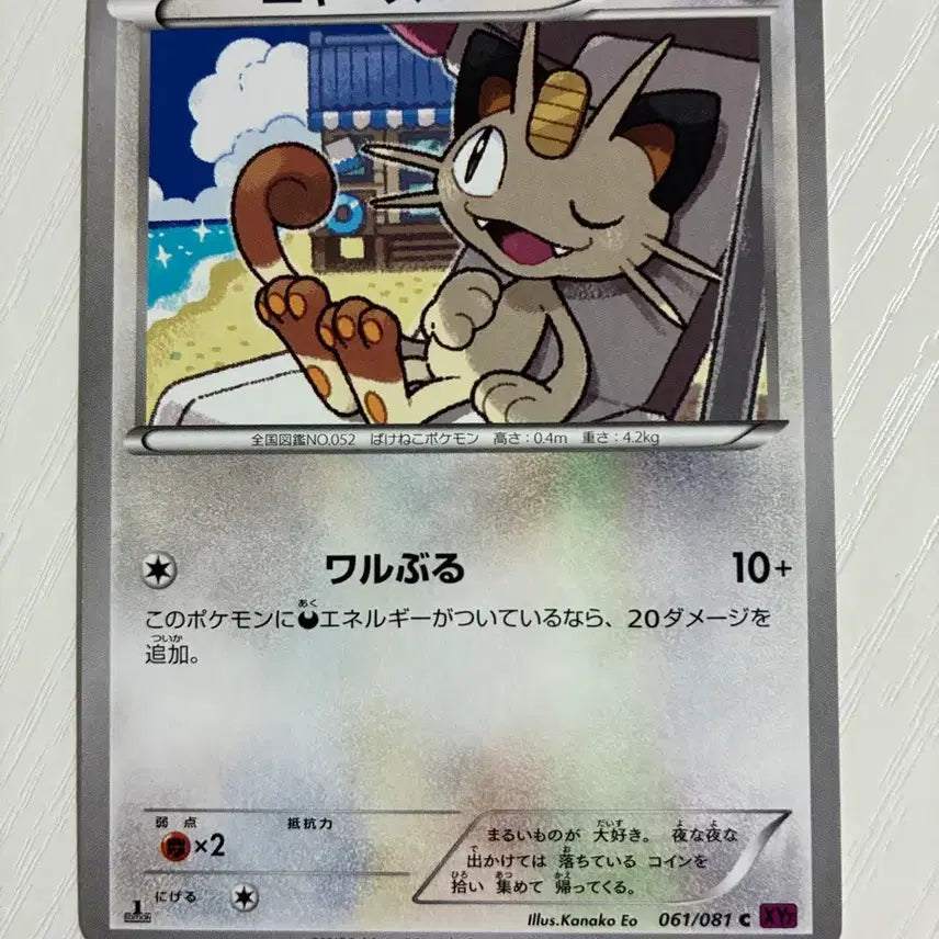 [BUNJANG] Pokemon Card Japanese XY Series Nyamo / 포켓몬카드 일판 XY시리즈 냐옹