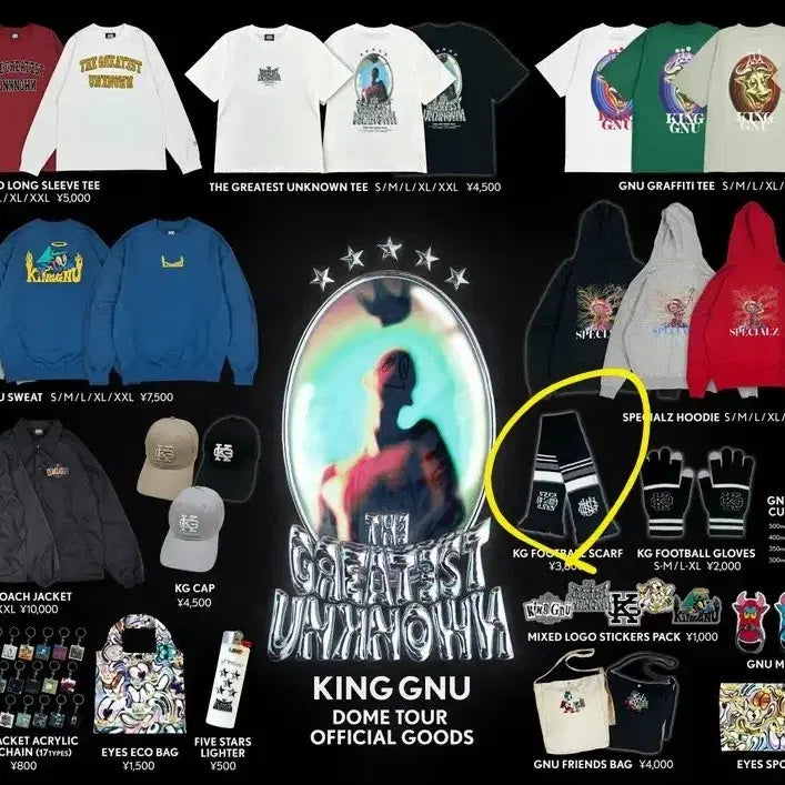[BUNJANG] King Gnu Scarf and Towel Set / 킹누 굿즈 판매