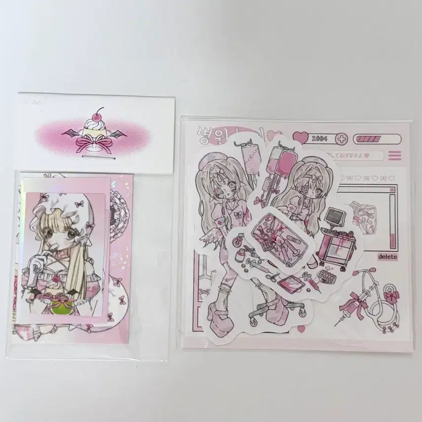 [BUNJANG] Nyal Piece Sticker + Studio Photo Set / 냘 조각스티커+증사 세트