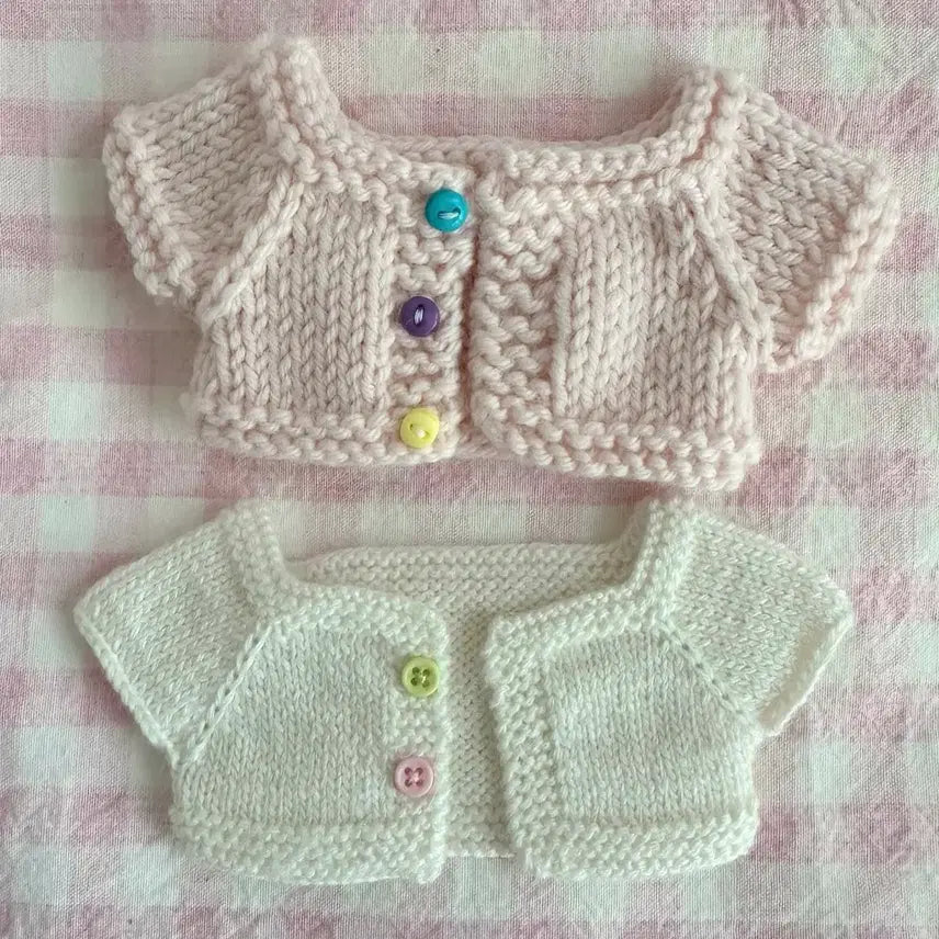[BUNJANG] 15cm Doll Clothes Knitted Cardigan Bundle Set / 15cm 인형 옷 뜨개 가디건 일괄