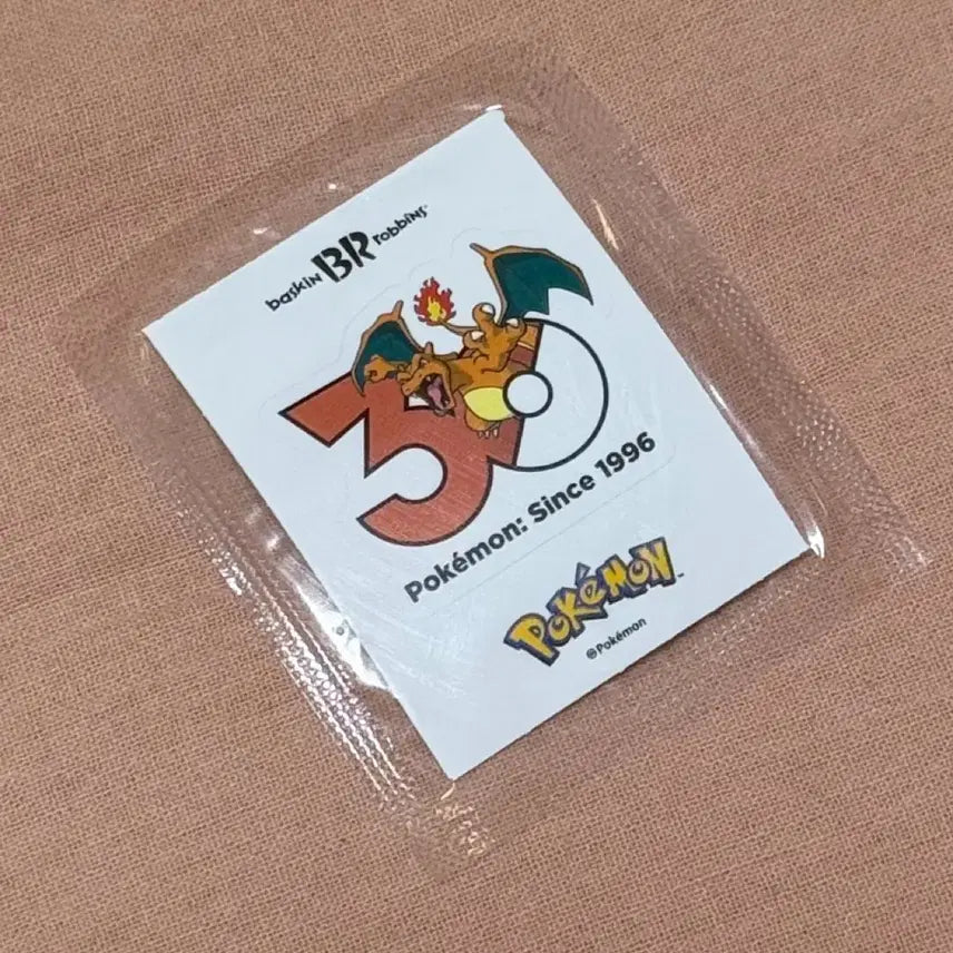 [BUNJANG] Baskin Robbins Pokémon 30th Anniversary Special Ddibusil Charmander / 배라 포켓몬 30주년 스페셜 띠부실 리자몽