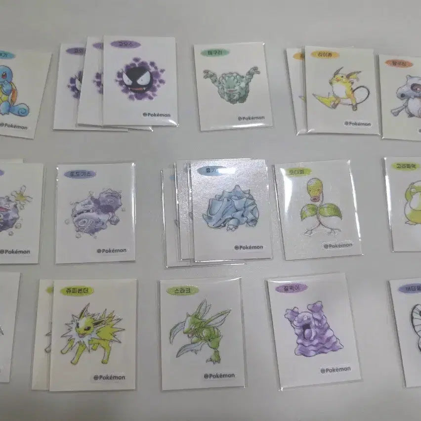 [BUNJANG] Pokemon 30th Anniversary Artwork Sticker Bundle Set / 포켓몬 30주년 아트워크 띠부씰 22장 일괄