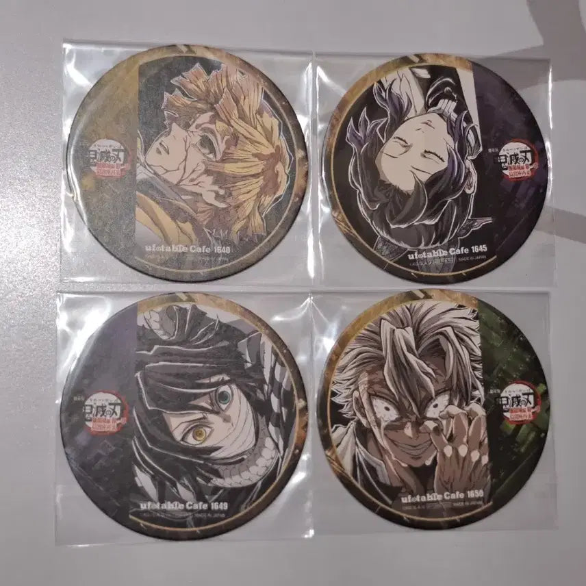 [BUNJANG] Demon Slayer Ufotable Finale Coaster - Zenitsu, Shinobu, Iguro, Sanemi / 귀멸의칼날 유포테이블 피날레 코스터 젠이츠 시노부 이구로 사네미