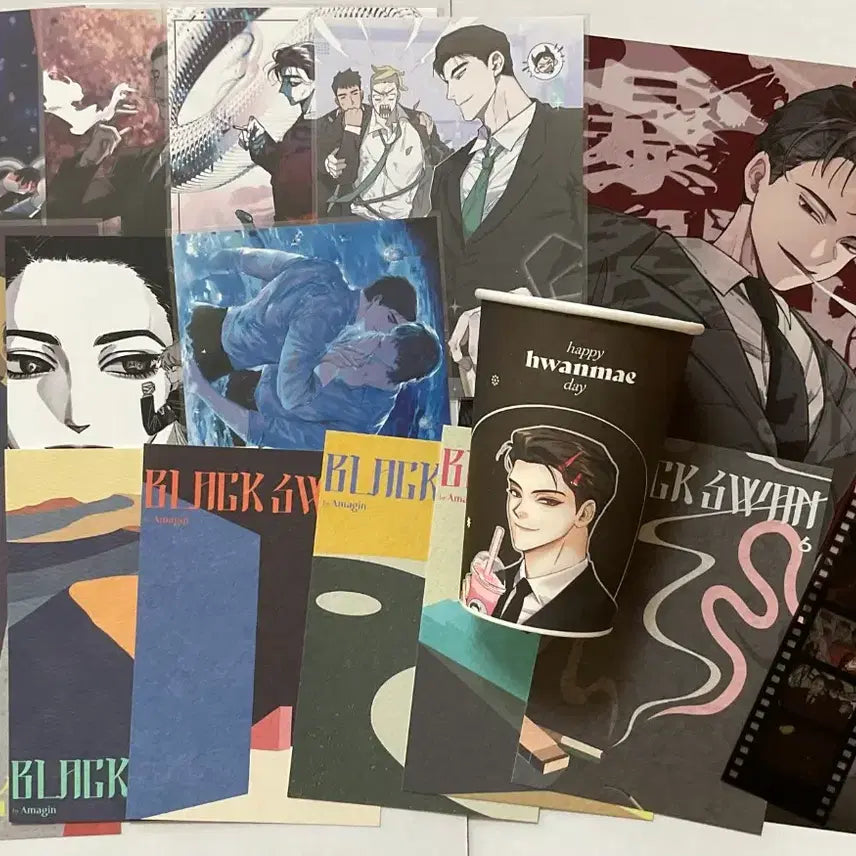 [BUNJANG] Black Swan Event Merchandise Bundle Set Postcards / 블랙스완 모펀 엽서 생카 전프레 일괄양도 밀랍 블스 창매