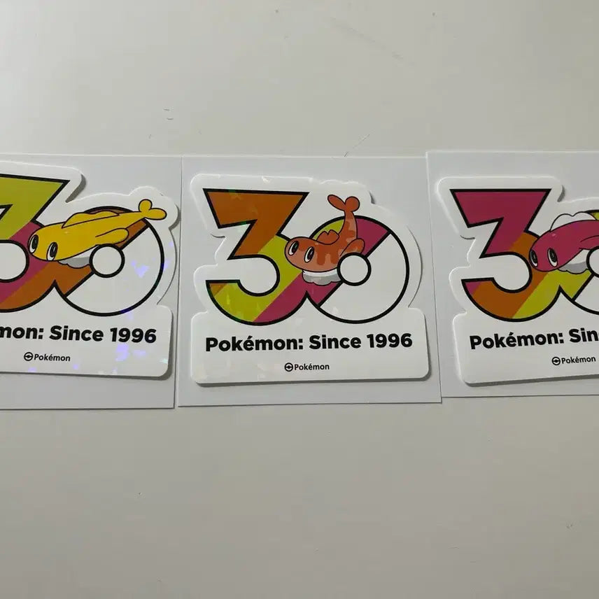 [BUNJANG] Pokemon 30th Anniversary Hologram Sticker Set / 포켓몬 30주년 스티커 싸리용