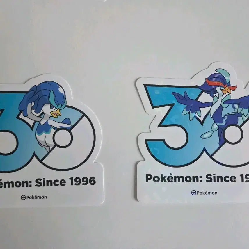 [BUNJANG] Pokemon 30th Anniversary Logo Sticker Set / 포켓몬스터 포켓몬 30주년 로고 스티커 아꾸왁 웨이니발