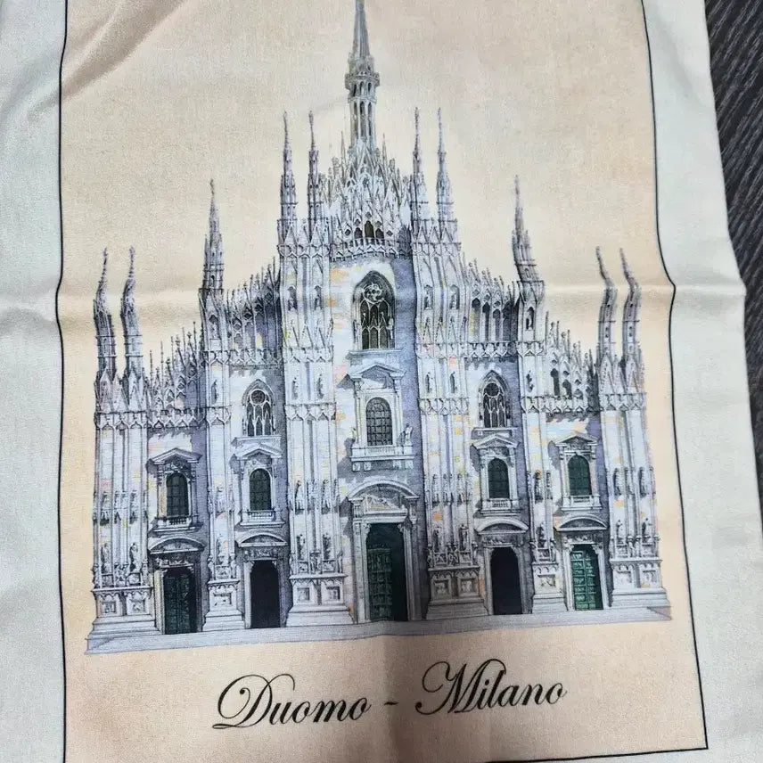 [BUNJANG] Duomo Milano Linen Blend Tote Bag / 이탈리아 두오모 밀라노 고급에코백