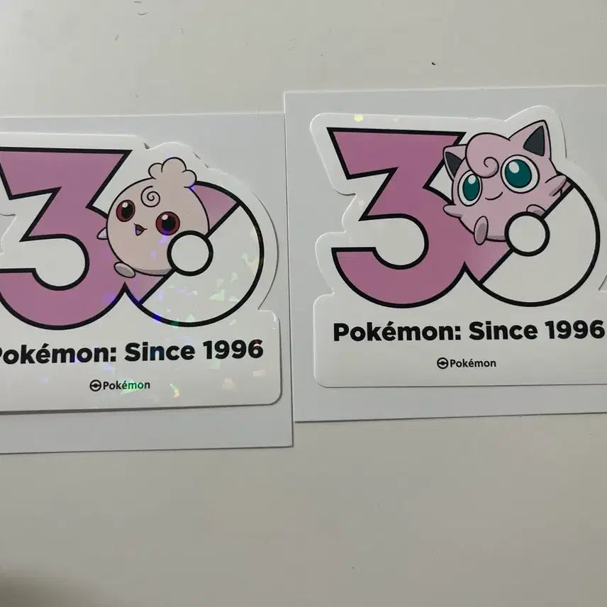 [BUNJANG] Pokemon 30th Anniversary Purin &amp; Fuurin Sticker Set / 포켓몬 30주년 스티커 푸푸린 + 푸린