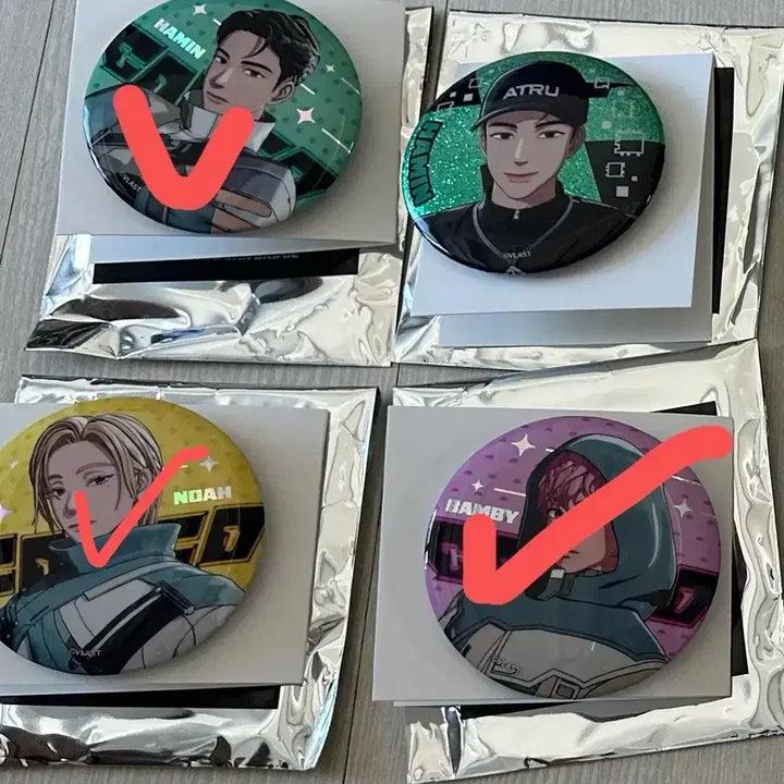 [BUNJANG] P.LAYBACK Caligo2 Can Badge Hamin B / 플레이브 칼리고2 캔뱃지 (하민b)