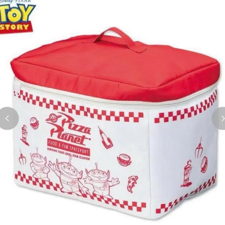 [BUNJANG] Disney Pixar Toy Story Pizza Planet Fabric Folding Storage Box / 토이스토리 피자 플래닛 패브릭 폴딩박스