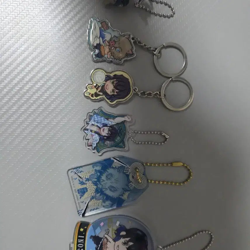 [BUNJANG] Demon Slayer Inosuke Gacha Figure &amp; Official Limited Keyring / (최저가) 귀멸의 칼날 이노스케 대롱 가챠 + 정품 한정 키링