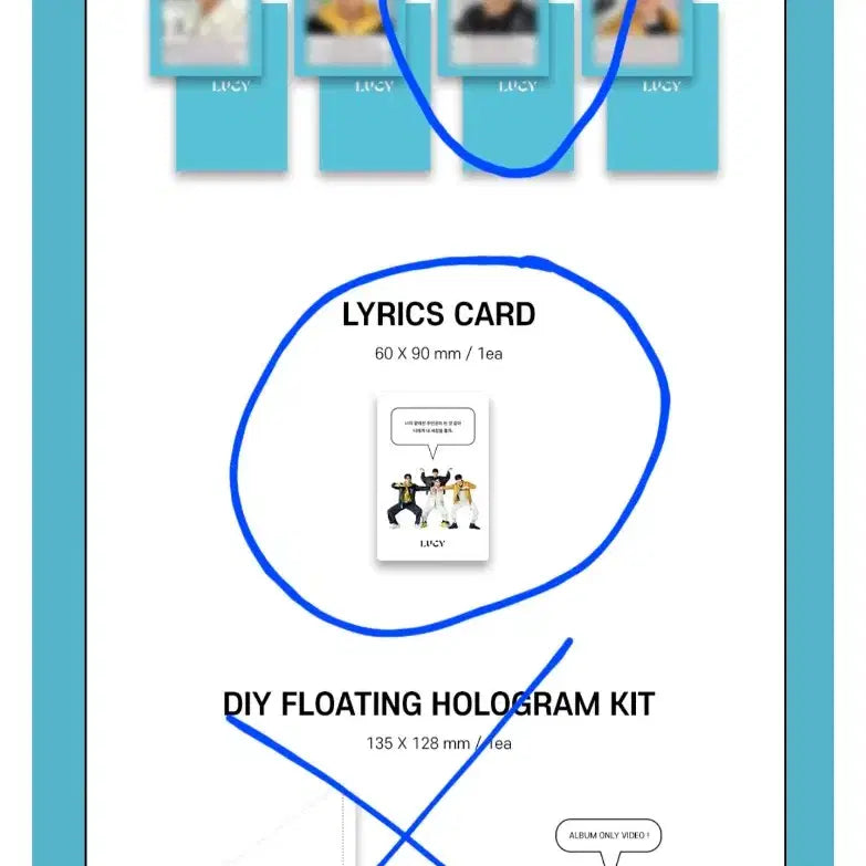 [BUNJANG] LUCY LUCY Inside Album Jo Won-sang Photocard / LUCY 루시 인사이드 앨범 조원상 포카