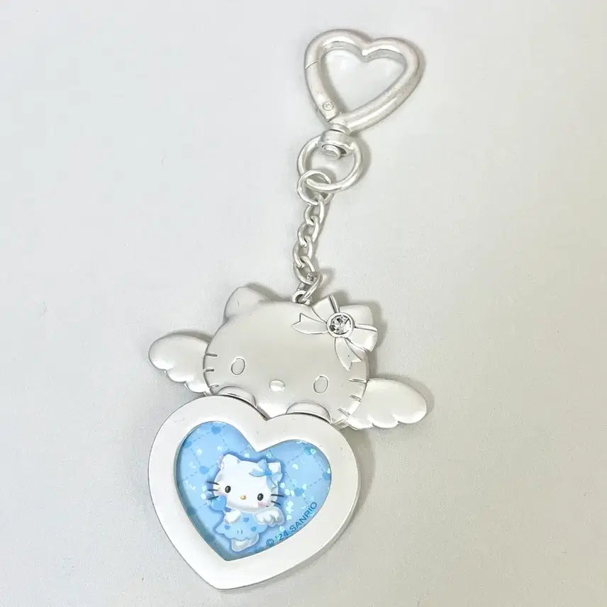 [BUNJANG] Hello Kitty Yumemiru Angel Rocket Photo Keyholder / 키티 유메미루 꿈꾸는 엔젤 천사 로켓 포토 키홀더