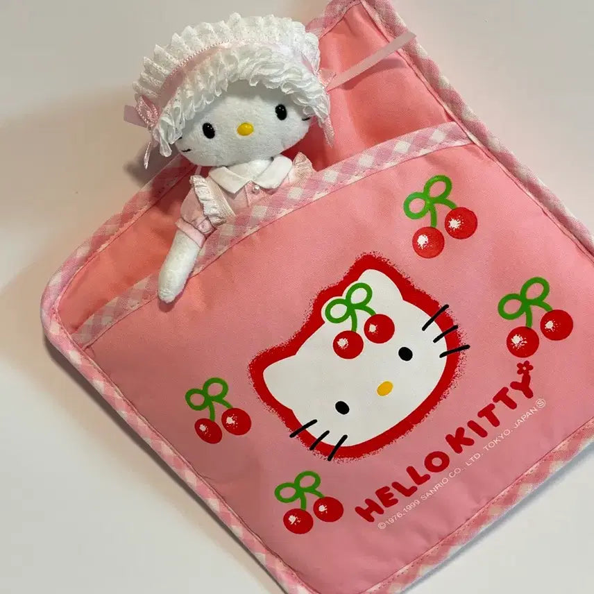 [BUNJANG] Sanrio Hello Kitty Cherry Pot Trivet / 키티체리냄비받침대