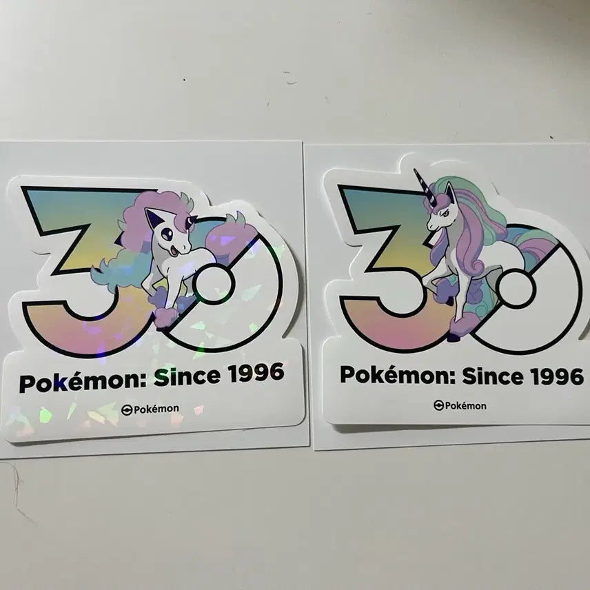 [BUNJANG] Pokemon 30th Anniversary Sticker Galarian Rapidash + Rapidash / 포켓몬 30주년 스티커 가라르 포니타+날쌩마