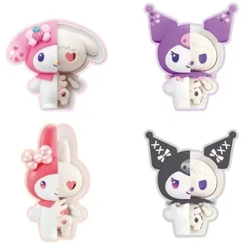 [BUNJANG] Sanrio Kuromi My Melody Megahouse Puzzle Figures Bundle Set / 산리오 쿠로미 마이멜로디 메가하우스 해체 퍼즐피규어 4종 일괄