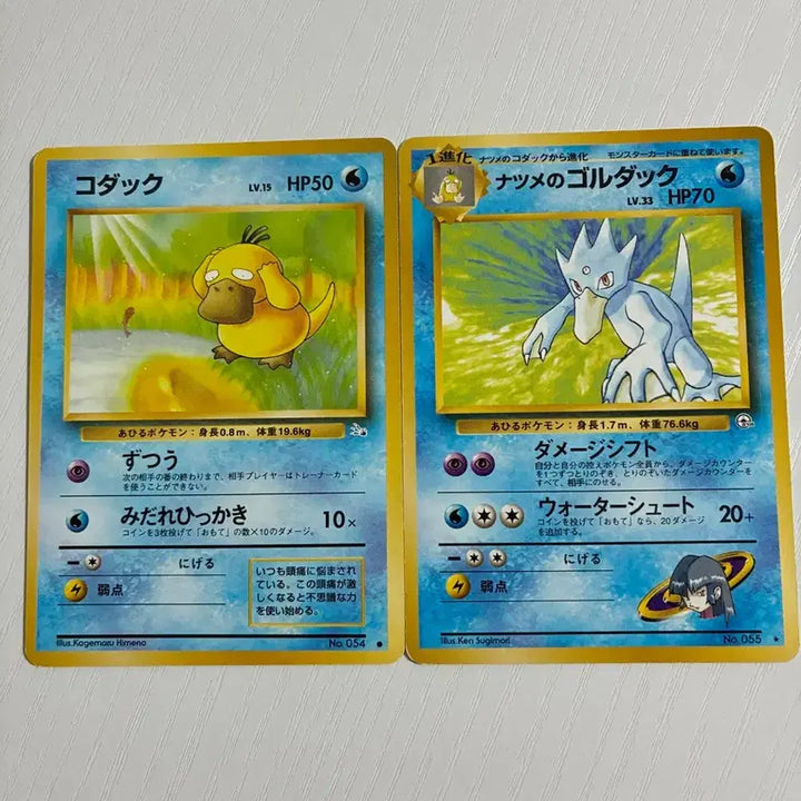 [BUNJANG] Pokemon Card 1996 Golduck Evolution Set / 포켓몬카드 초기 1996고라파덕 진화세트