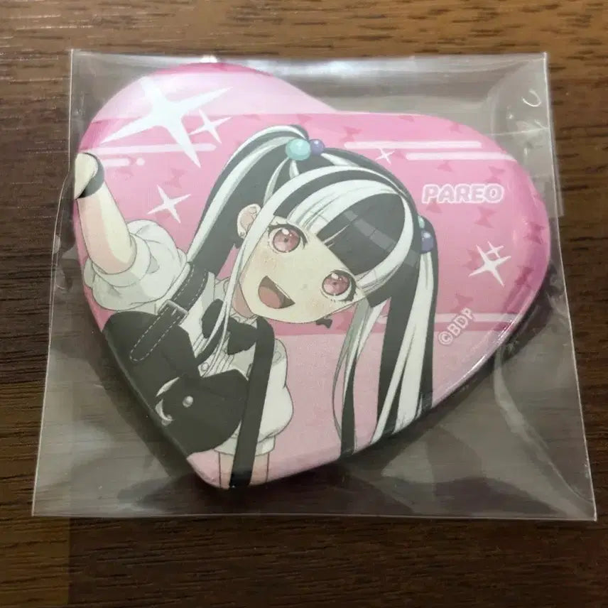 [BUNJANG] BanG Dream! Pareo Heart Can Badge / 뱅드림 파레오 하트 캔뱃지